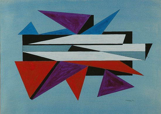 Thomas Brownell Eldred American, 1903-1993 Untitl: Thomas Brownell Eldred American, 1903-1993 Untitled, 1942 Signed Eldred and dated '42 (lr) Gouache and watercolor with traces of pencil on paper 18 3/4 x 24 3/4 inches (47.6