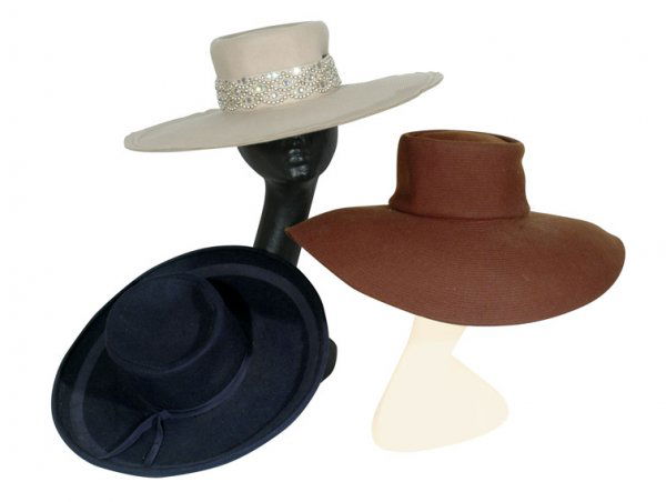 1423 Group of Three Mr John Wide Brim Felt Hats
