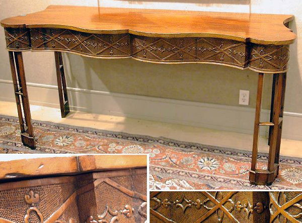 George III Style Mahogany Serving Table: George III Style Mahogany Serving Table