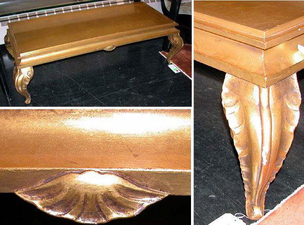 Gilt-Wood Low Table: Gilt-Wood Low Table Possibly designed by Andre Arbus