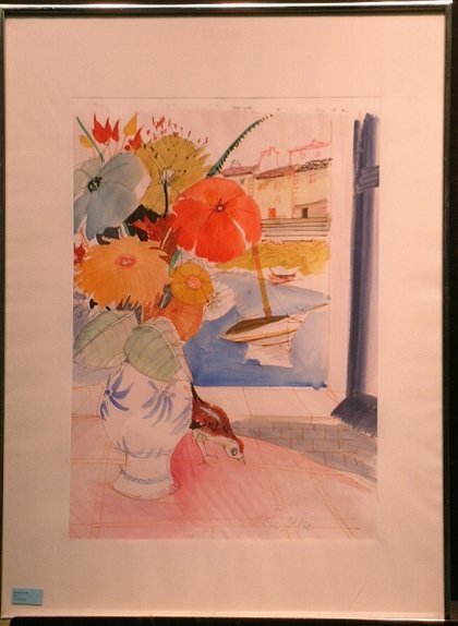 Charles Levier French, b.1920 MARINA BOUQUET: Charles Levier French, b.1920 MARINA BOUQUET Signed Levier (lr) Watercolor on paper Sight 21 3/4 x 15 inches