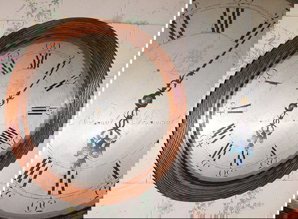 Victorian Mahogany Wall Clock: Victorian Mahogany Wall Clock Sir John Bennett, late 19th century, London The silvered black Roman numeral dial within a conforming molded frame. Diameter 21 inches.