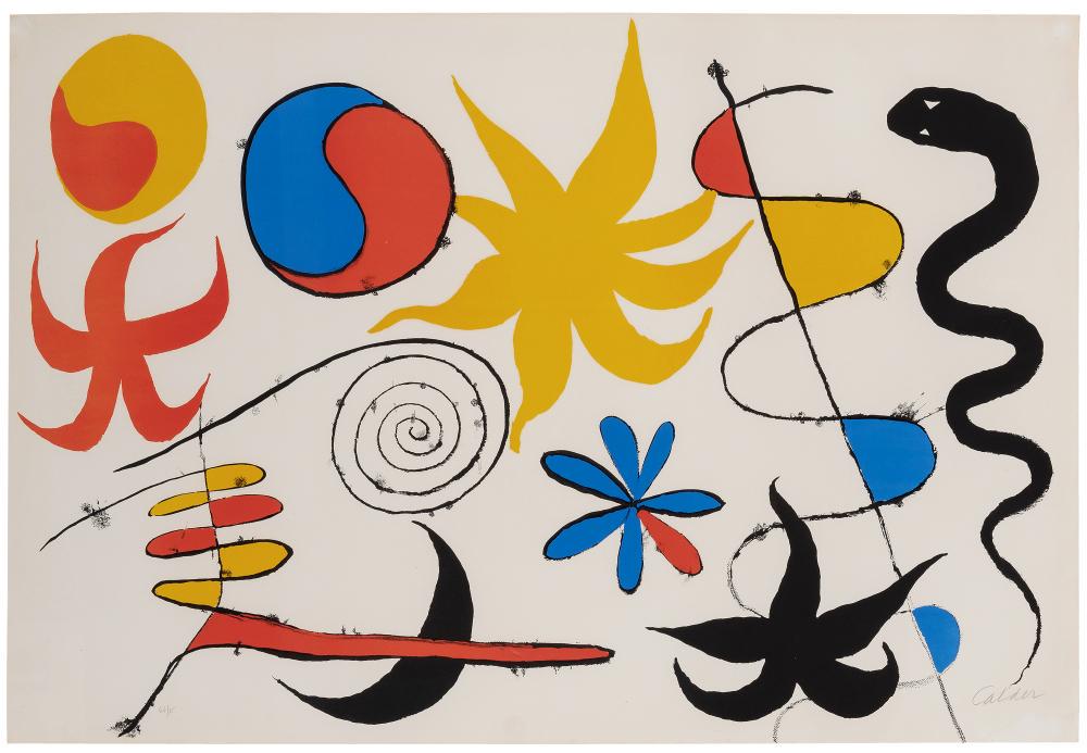 Alexander Calder (1898-1976) COMPOSITION Color (1 of 5)