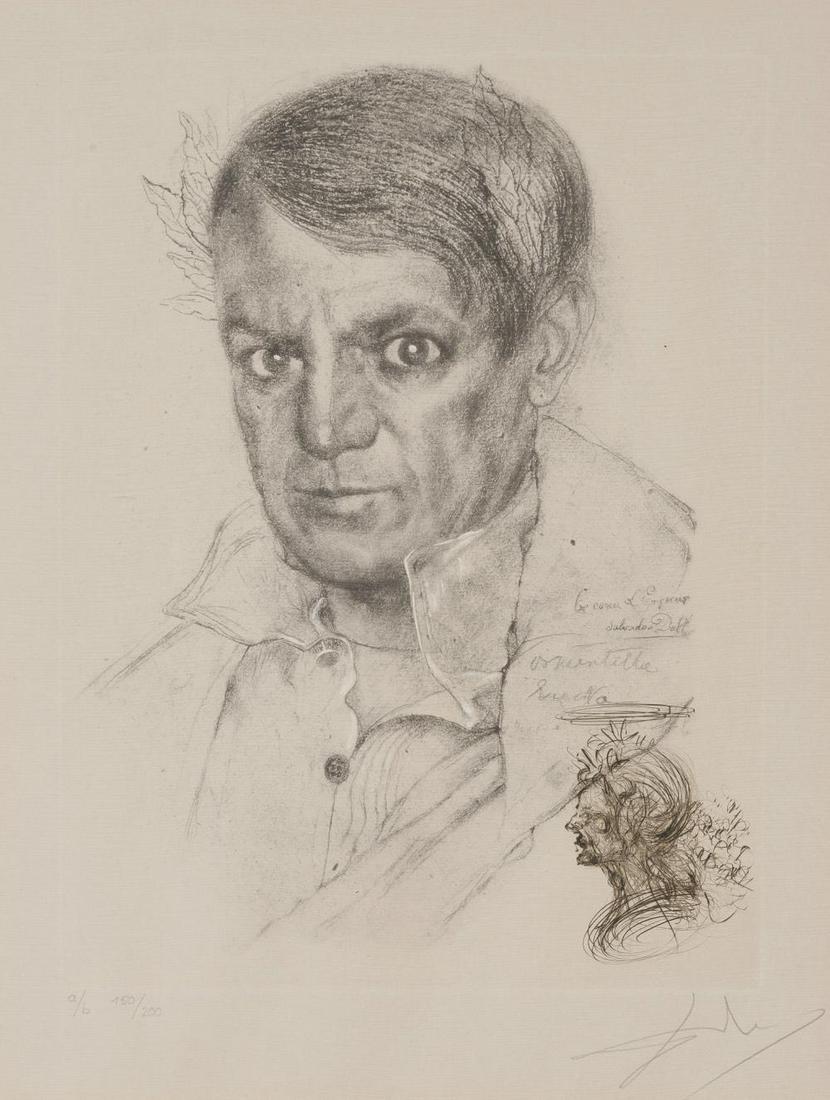 Salvador Dalí (1904-1989) PORTRAIT DE PICASSO (1 of 5)