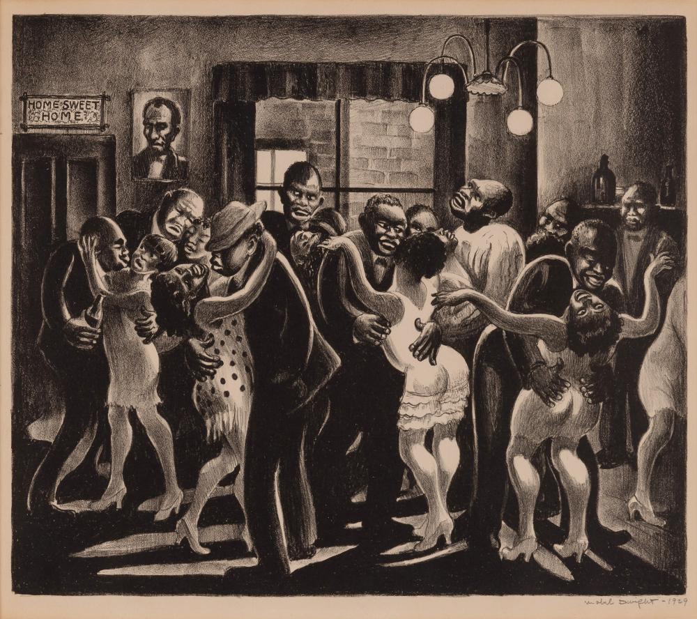 Mabel Dwight (1875-1955) HARLEM RENT PARTY: Mabel Dwight (1875-1955) HARLEM RENT PARTY (ROBINSON/PIROG 38) Lithograph, 1929, on cream Rives paper, signed and dated in pencil, from the edition of approximately 44, printed by George C. Miller, pu