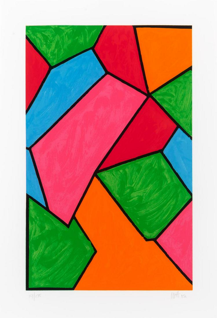 Mary Heilmann (b. 1940) AUTUMN WAVE Color screenprint, (1 of 4)