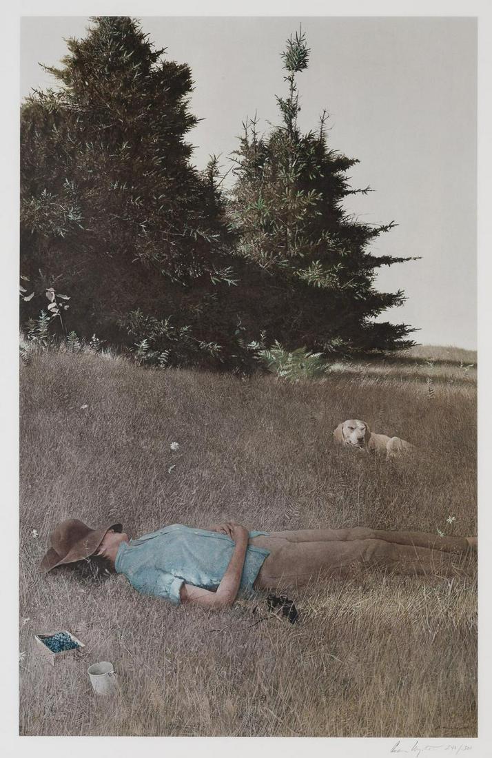 Andrew Wyeth (1917-2009) DISTANT THUNDER Color (1 of 4)