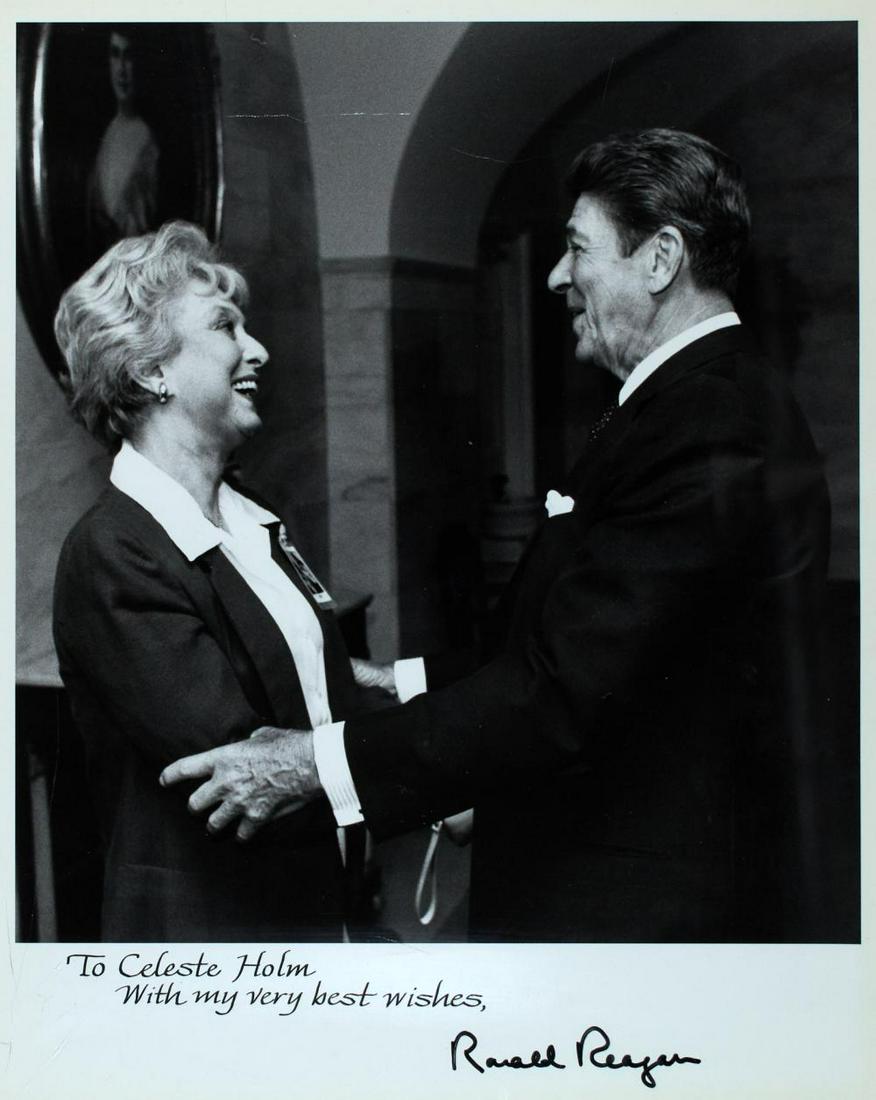 REAGAN, RONALD Celeste Holm's Presidential Appointment (1 of 3)
