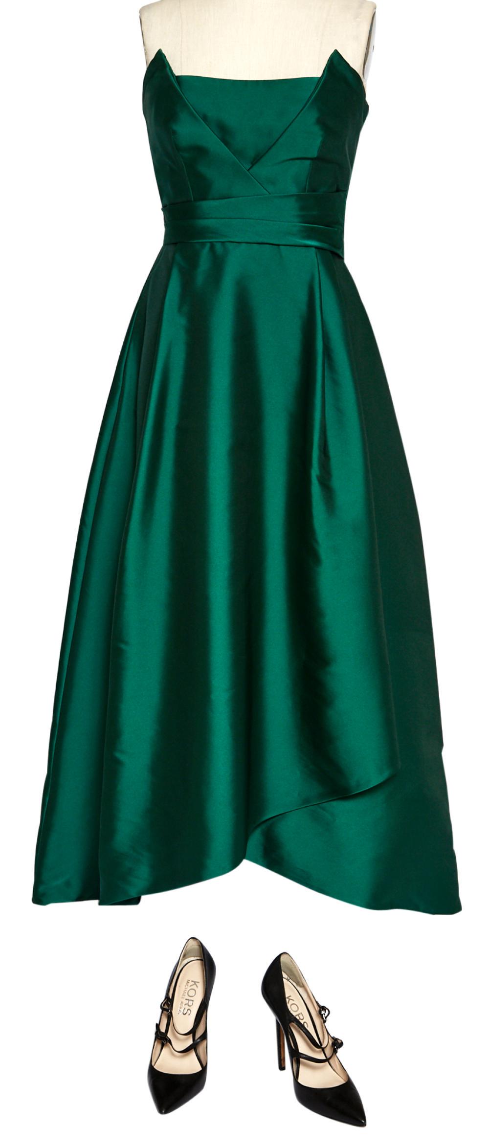 MERYL STREEP Alberta Ferretti green dress and Michael (1 of 7)