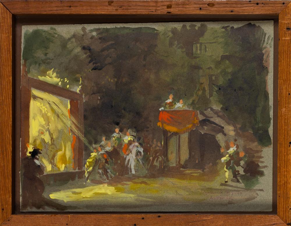 Henry Bardon Czech, 1921-1991 Set Design for Cyrano de (1 of 1)