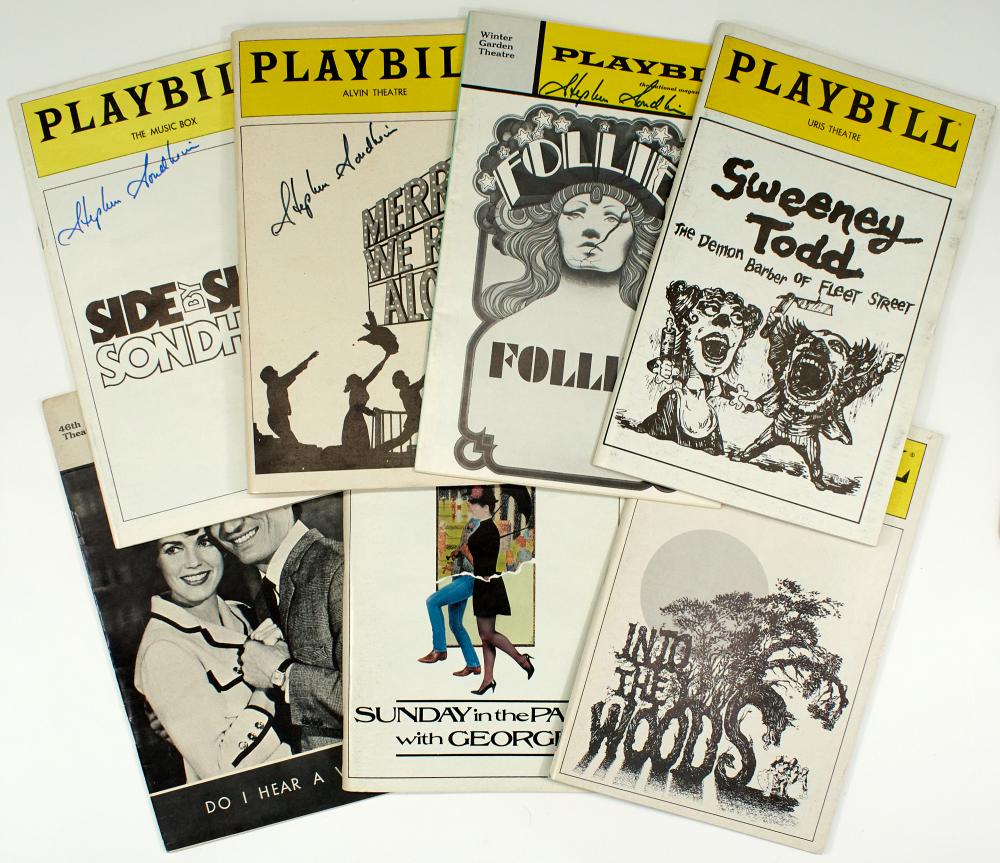 Stephen Sondheim Collection of fifteen signed (1 of 4)