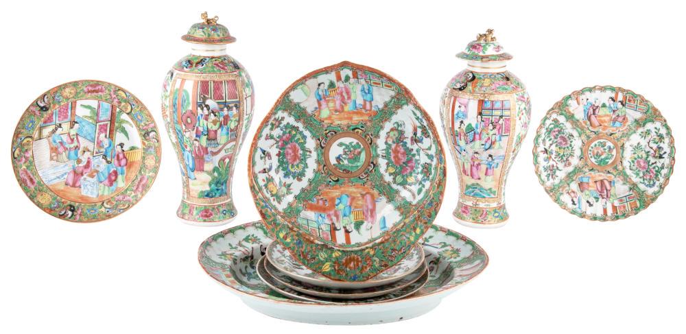 A Group of Chinese Rose Medallion Porcelain Articles (1 of 6)