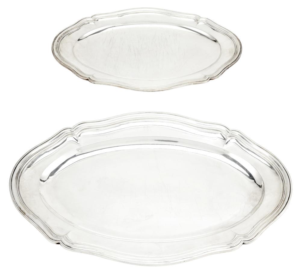 Two Continental Silver Graduated Platters (1 of 4)