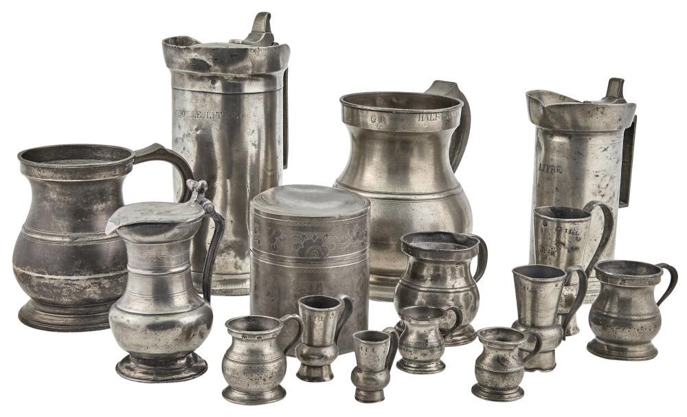 Group of Pewter Domestic Items (1 of 5)