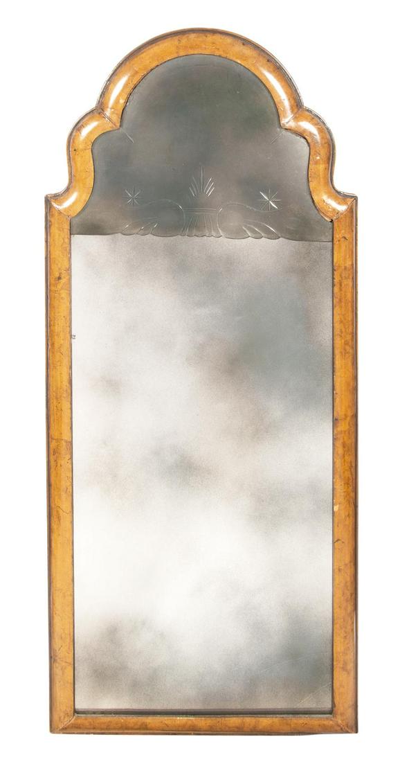 Queen Anne Walnut Pier Mirror (1 of 2)