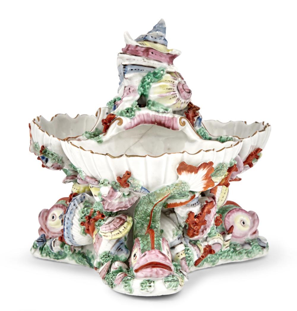 Plymouth (William Cookworthy) Porcelain Triple-Shell (1 of 8)