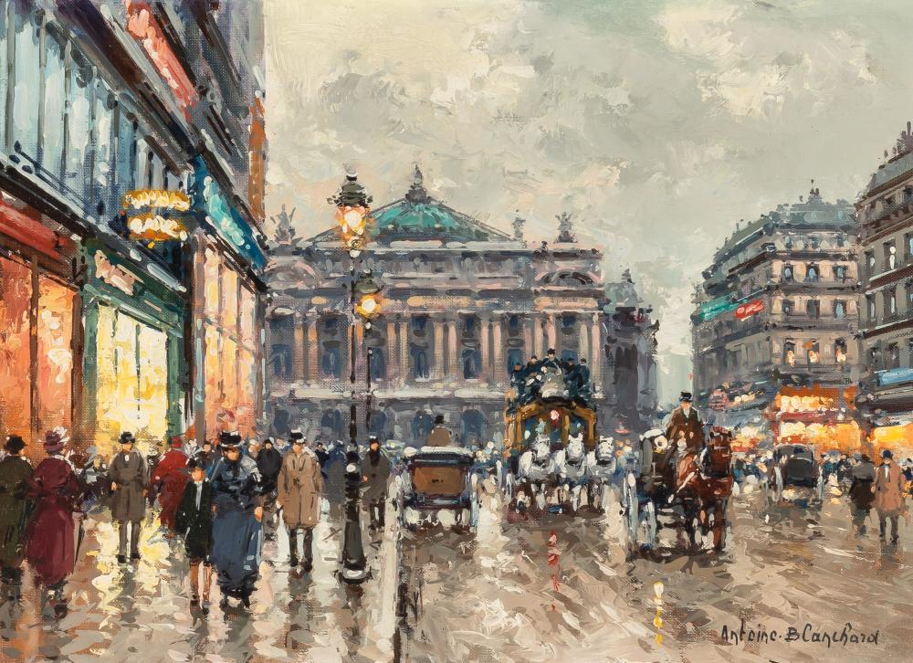 Antoine Blanchard French, 1910-1988 Avenue de L'Opera, (1 of 8)