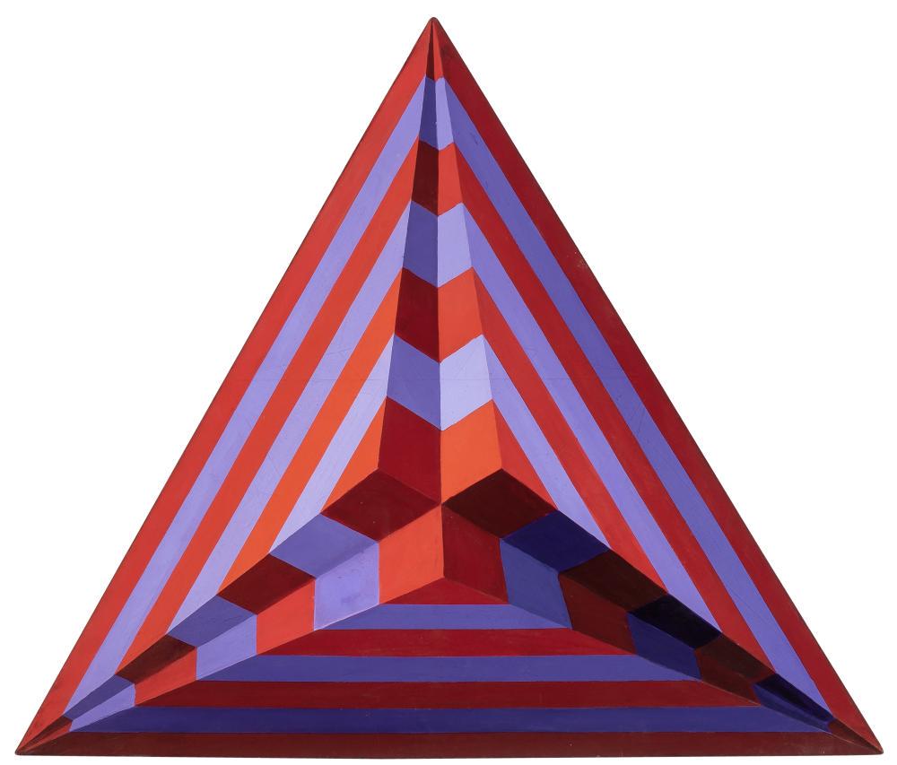Tony King American, b. 1944 Red and Blue Triangle, 1969 (1 of 4)