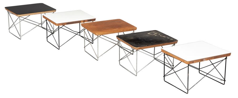 Three Charles and Ray Eames Laminated Wood and Steel (1 of 7)