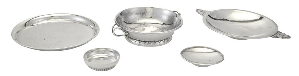 Group of Georg Jensen Sterling Silver Table Articles; (1 of 10)