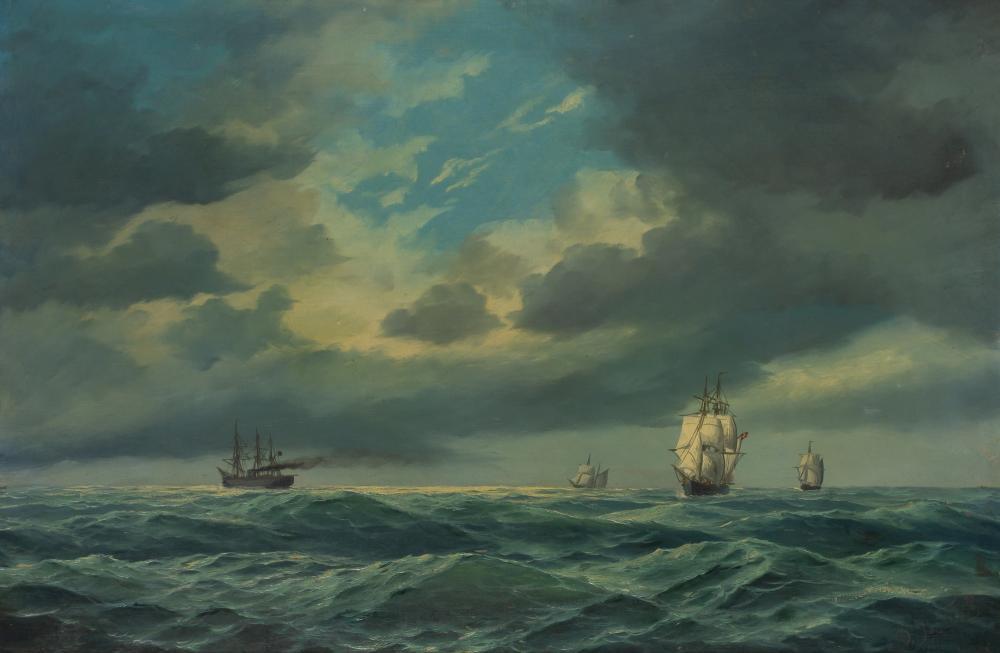 Attributed to David James Danish Shipping, 1877 (1 of 4)
