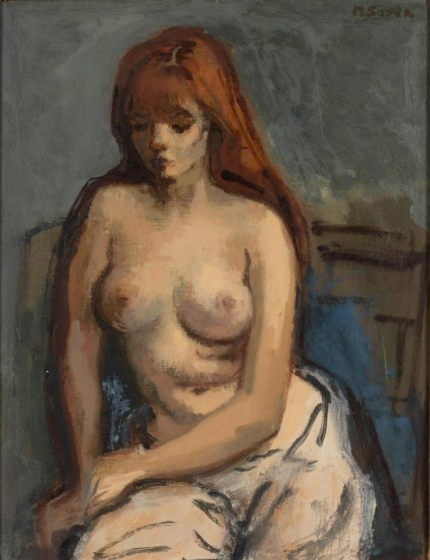 Moses Soyer American, 1899-1974 Portrait of a Woman (1 of 4)