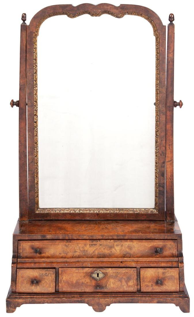 George I Burr and Figured Walnut and Parcel-Gilt (1 of 3)