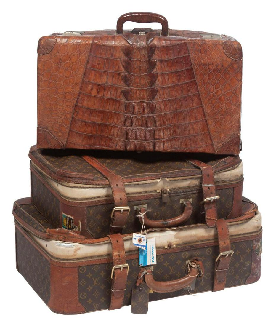 Two Louis Vuitton Soft Case Suitcases; Together with a (1 of 7)