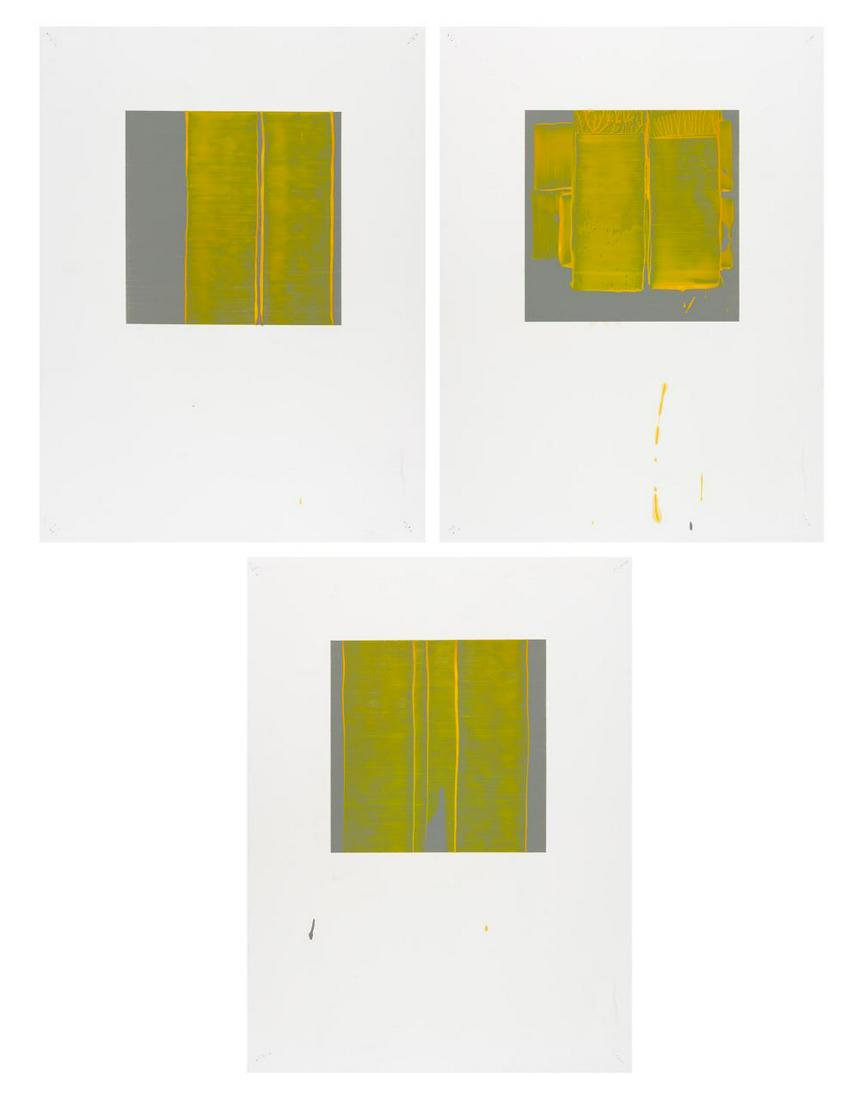 John Zinsser American, b. 1961 North American Dream: John Zinsser American, b. 1961 North American Dream Review 1F; North American Dream Review 2F and North American Dream Review 3F, 2000: Three Each signed, dated and titled on the verso Sheet 30 1/4 x