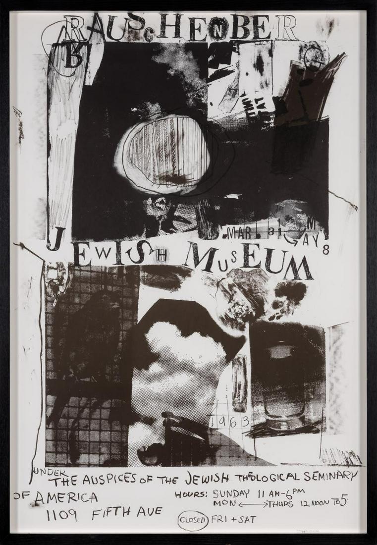 Robert Rauschenberg JEWISH MUSEUM POSTER Color offset (1 of 2)
