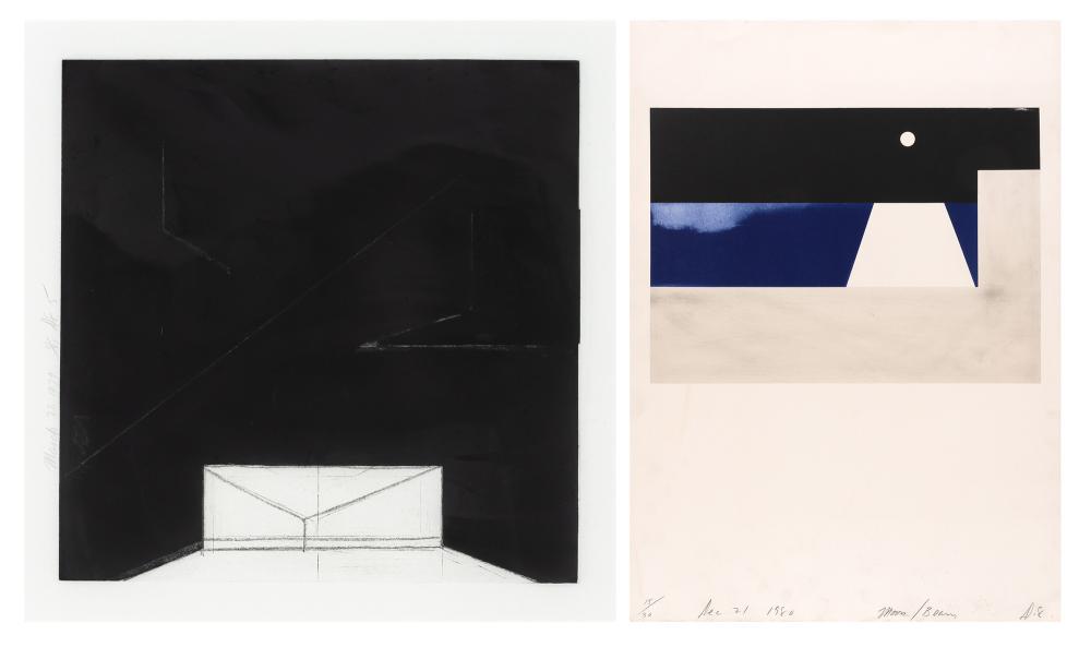 Donald Sultan WATER UNDER THE BRIDGE; MOON/BEAM (1 of 7)