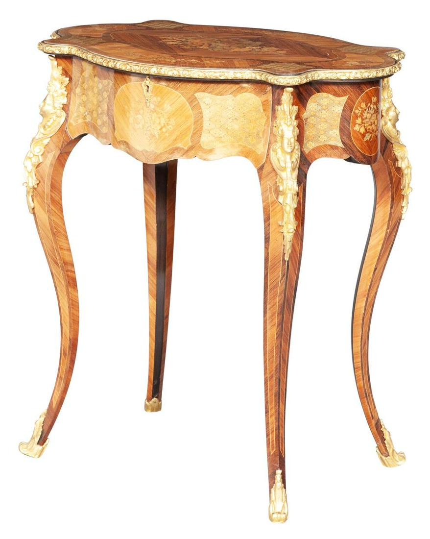 Louis XV Style Gilt-Metal Mounted Tulipwood and (1 of 4)