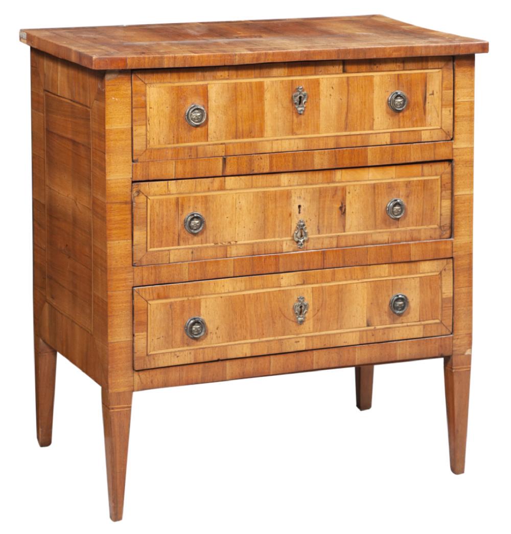 Italian Neoclassical Inlaid Walnut Commode (1 of 5)