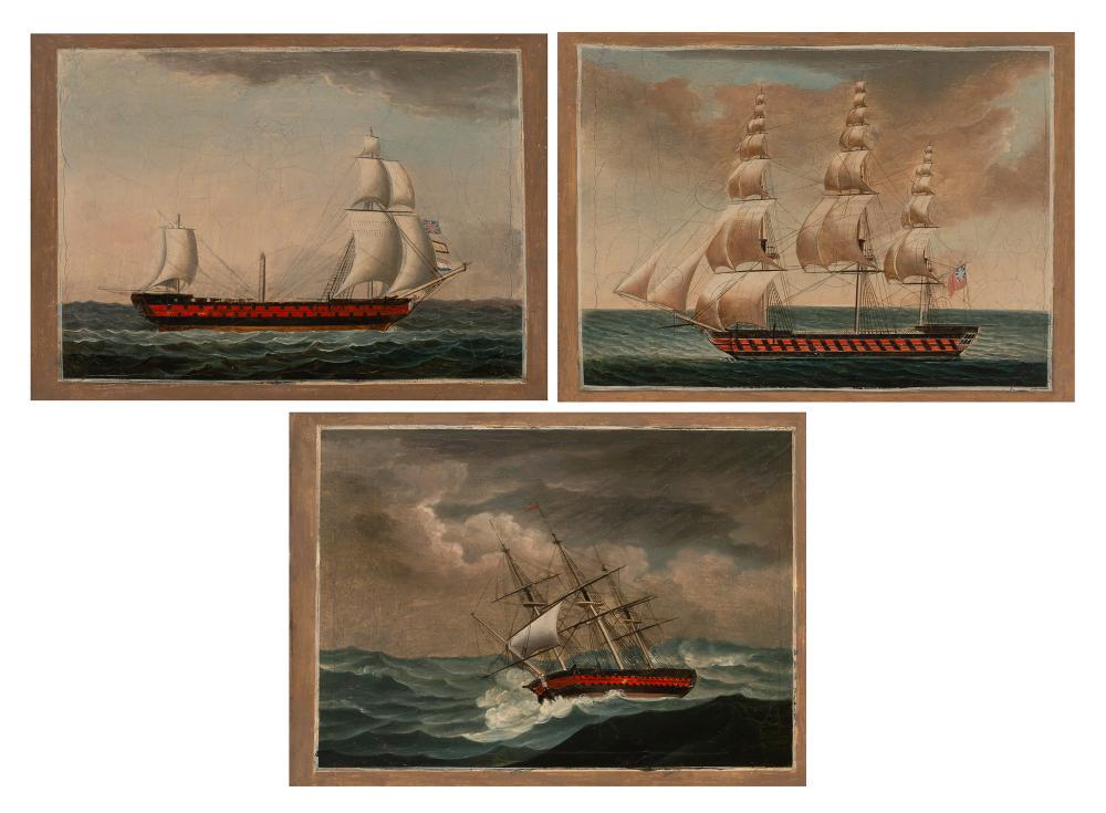 Chinese School circa 1840 British East Indiaman: Three (1 of 10)
