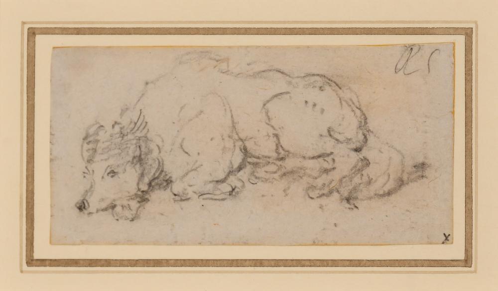 George Chinnery English, 1744-1852 Study of a Dog (1 of 3)