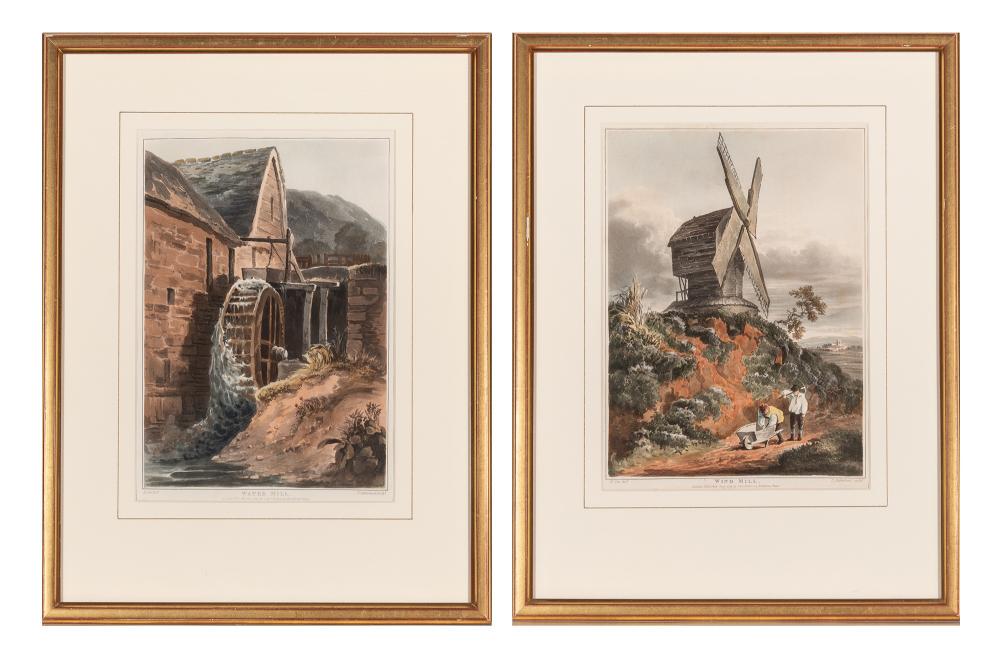 Thomas Sutherland after David Cox WATER MILL; WIND MILL (1 of 7)