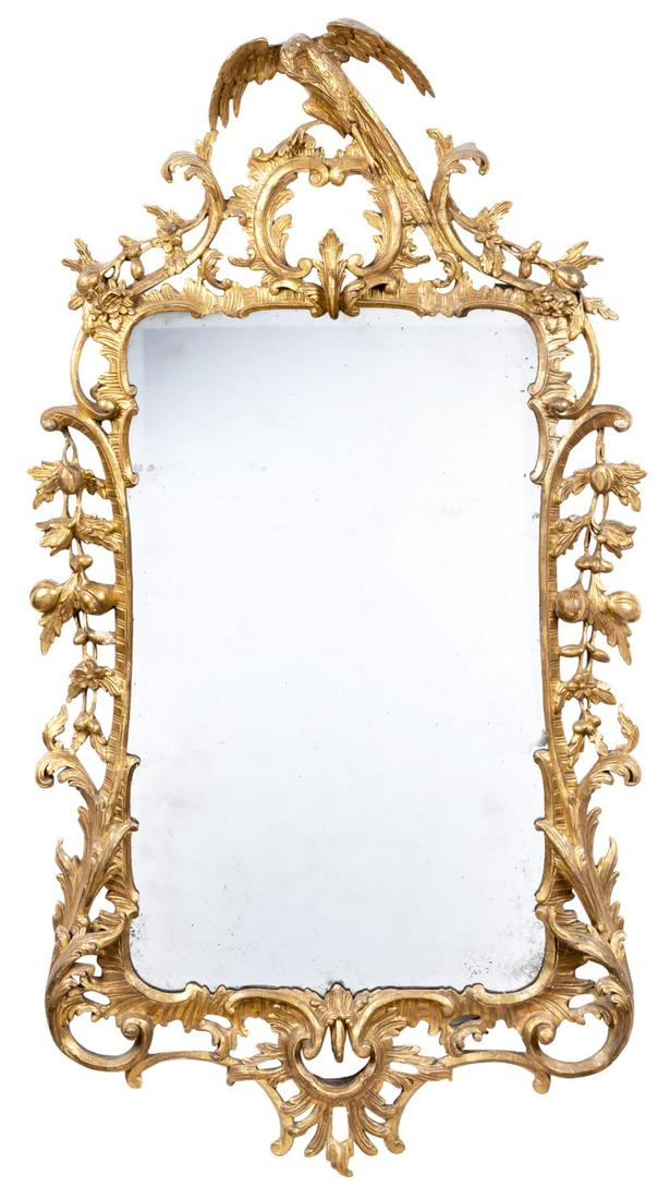 George II Giltwood Pier Mirror Circa 1755 In the manner (1 of 4)