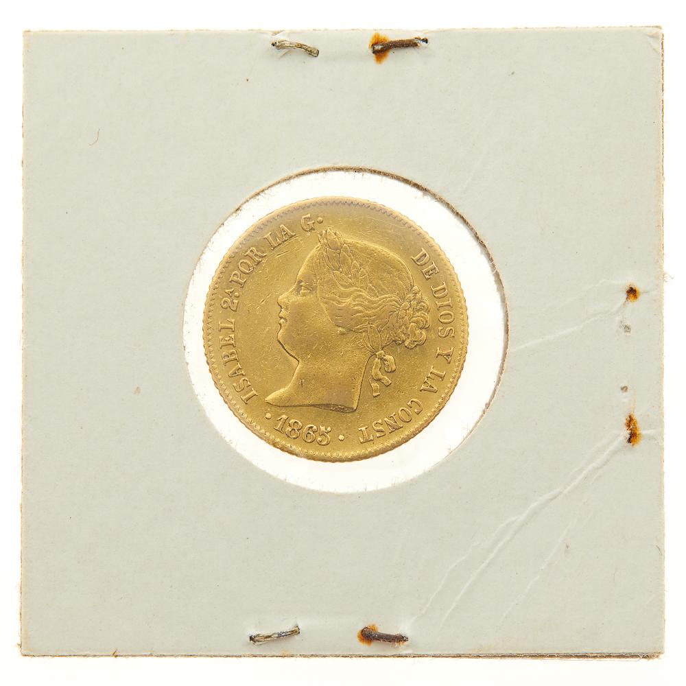Philippines 1865 4 Pesos: Philippines 1865 4 Pesos Attractive and Very Fine example. VF C