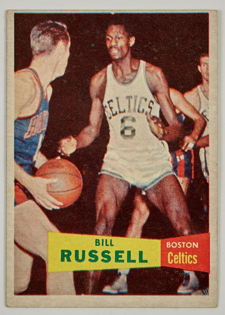 1957-1958 Topps Basketball #77 Bill Russell Rookie (1 of 2)