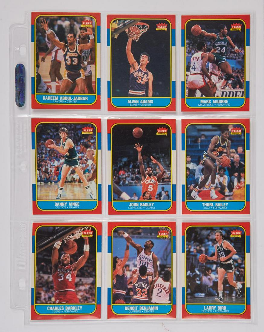 1986-87 Fleer Basketball Set minus #57 (1 of 2)