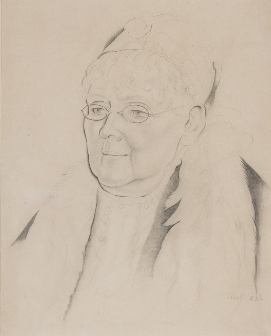 Eric Gill British, 1882-1940 Nietzsche's Sister (1 of 4)