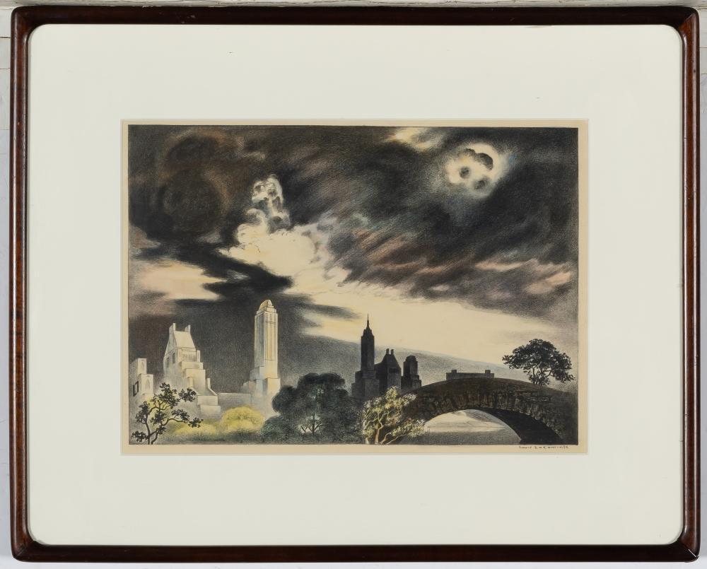 Louis Lozowick ANGRY SKIES (FLINT 123) Lithograph (1 of 3)