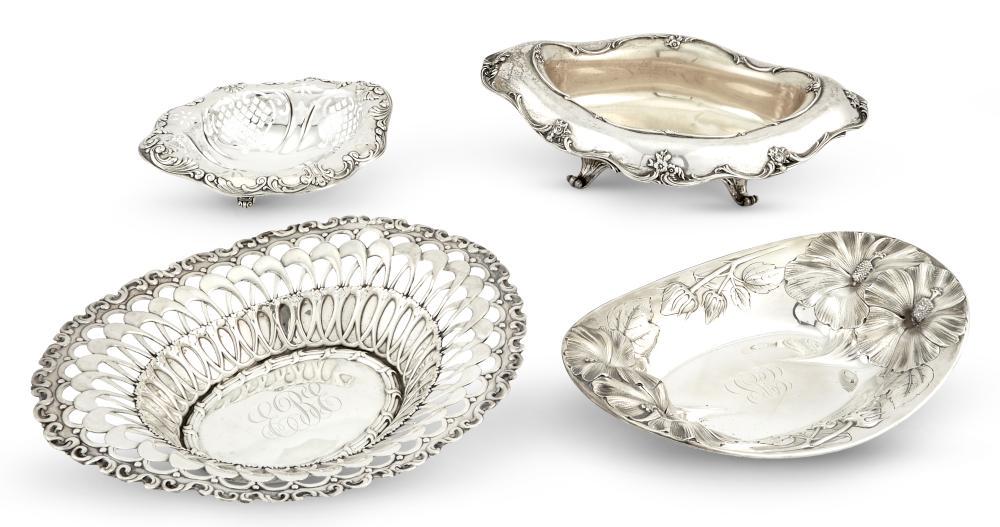 Group of American Sterling Silver Bowls and Baskets (1 of 7)