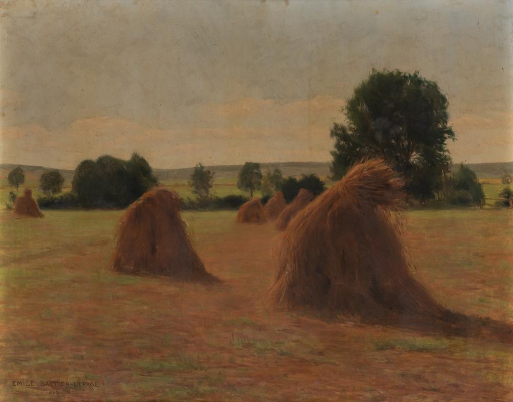 Emile Bastien-Lepage French, 1854-1938 Haystacks, 1904 (1 of 4)