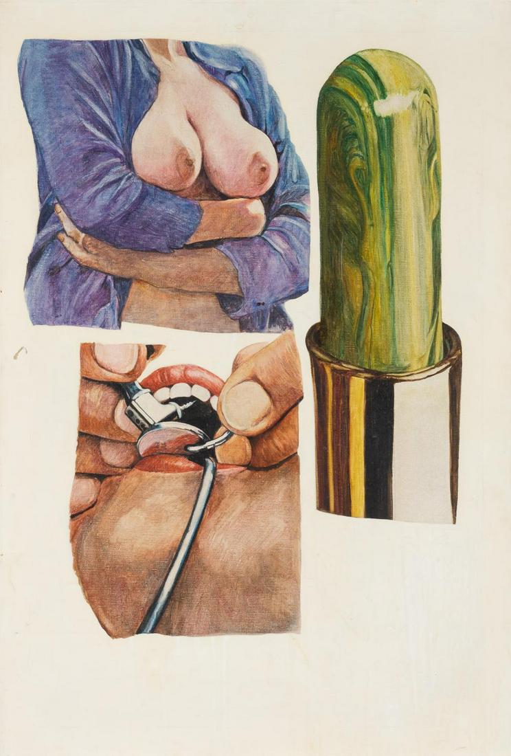 Joseph Raffael American, b. 1933 Breast, Drill and (1 of 3)