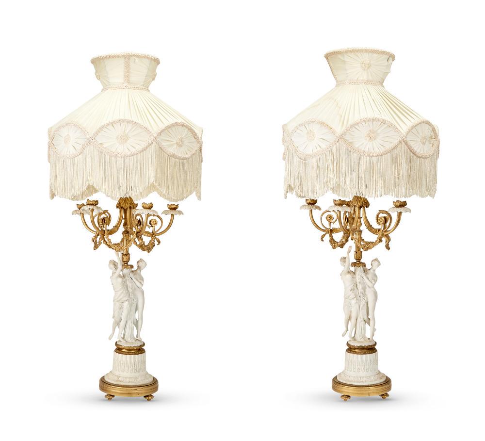 Pair of Louis XVI Style Gilt-Metal Mounted Bisque (1 of 6)