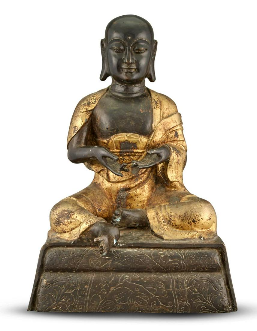 Exceptionally Large Chinese Parcel Gilt Bronze Figure (1 of 8)