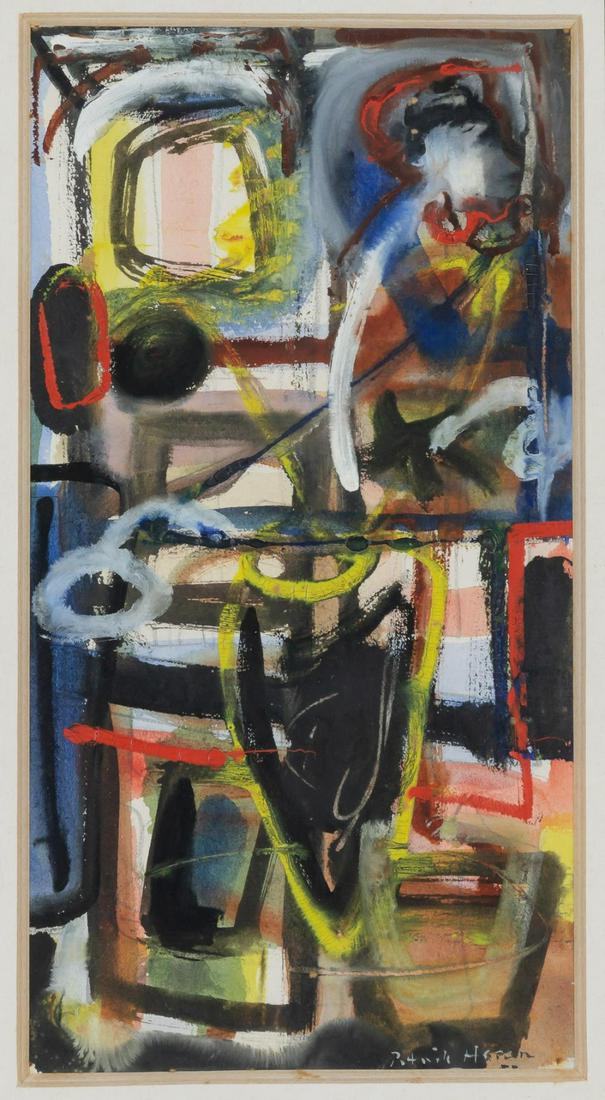 Patrick Heron British, 1920-1999 Untitled Composition: Patrick Heron British, 1920-1999 Untitled Composition I, 1952 Signed and dated Patrick Heron 52 (lr) Gouache on paper 11 x 5 3/4 inches (28 x 14.6 cm) Provenance: Redfern Gallery, London Purchased fro