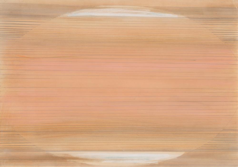 Edward Clark American, 1926-2019 Untitled, 1973: Edward Clark American, 1926-2019 Untitled, 1973 Signed and dated Clark 1973 (lr), dated and inscribed IFE/AUG 20 -/LAST WORK/1973/EC33 on the reverse Pastel, pigment and graphite on paper 29 5/8 x 41