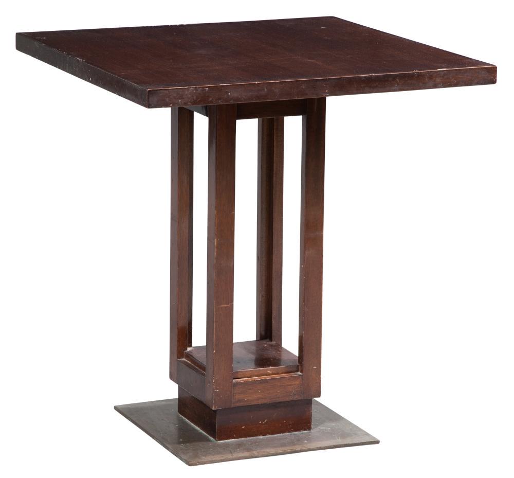 Art Deco Walnut and Bronze Table (1 of 6)